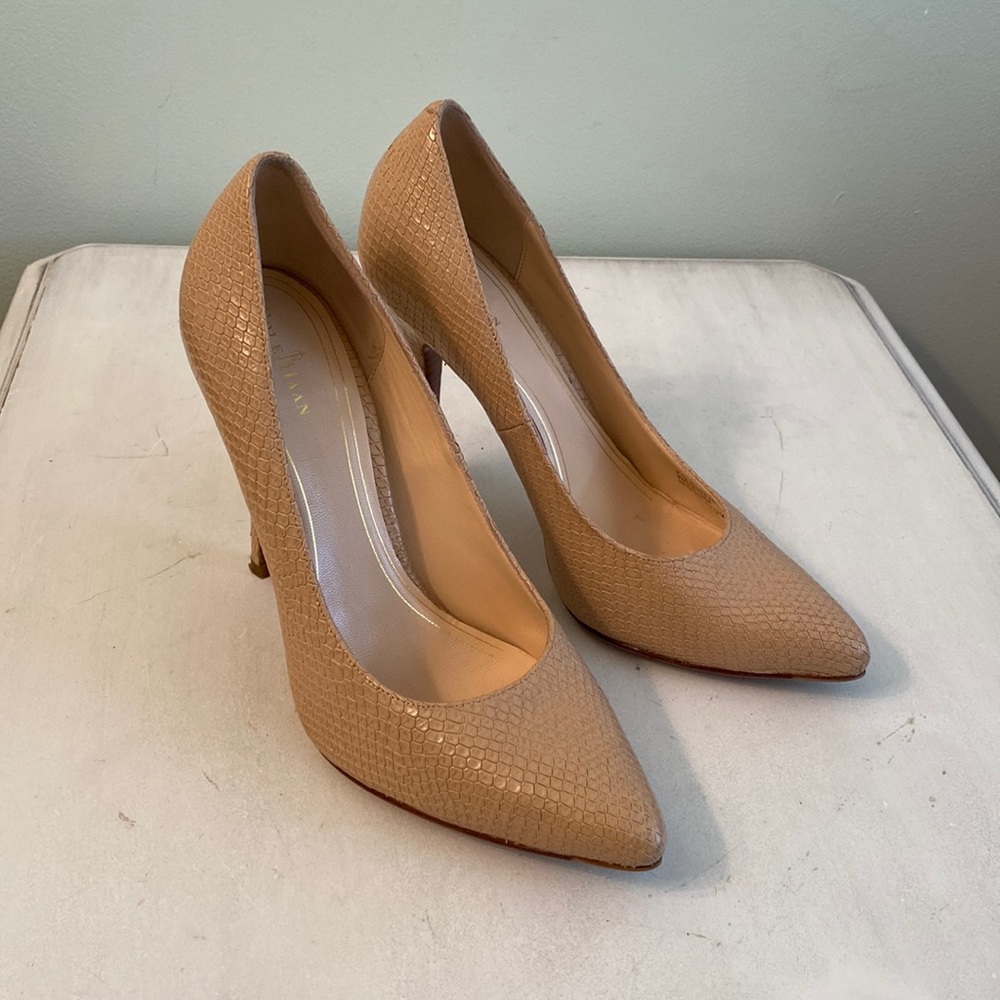 Cole Haan Nik Air Tan Heels